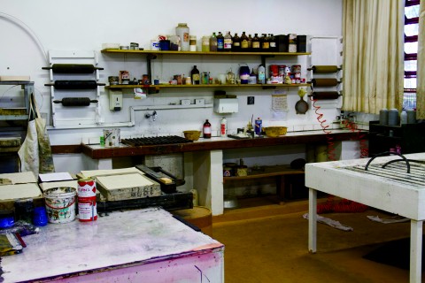 Oficina do Departamento de Artes Plásticas da ECA (Foto: Daniel Quandt)