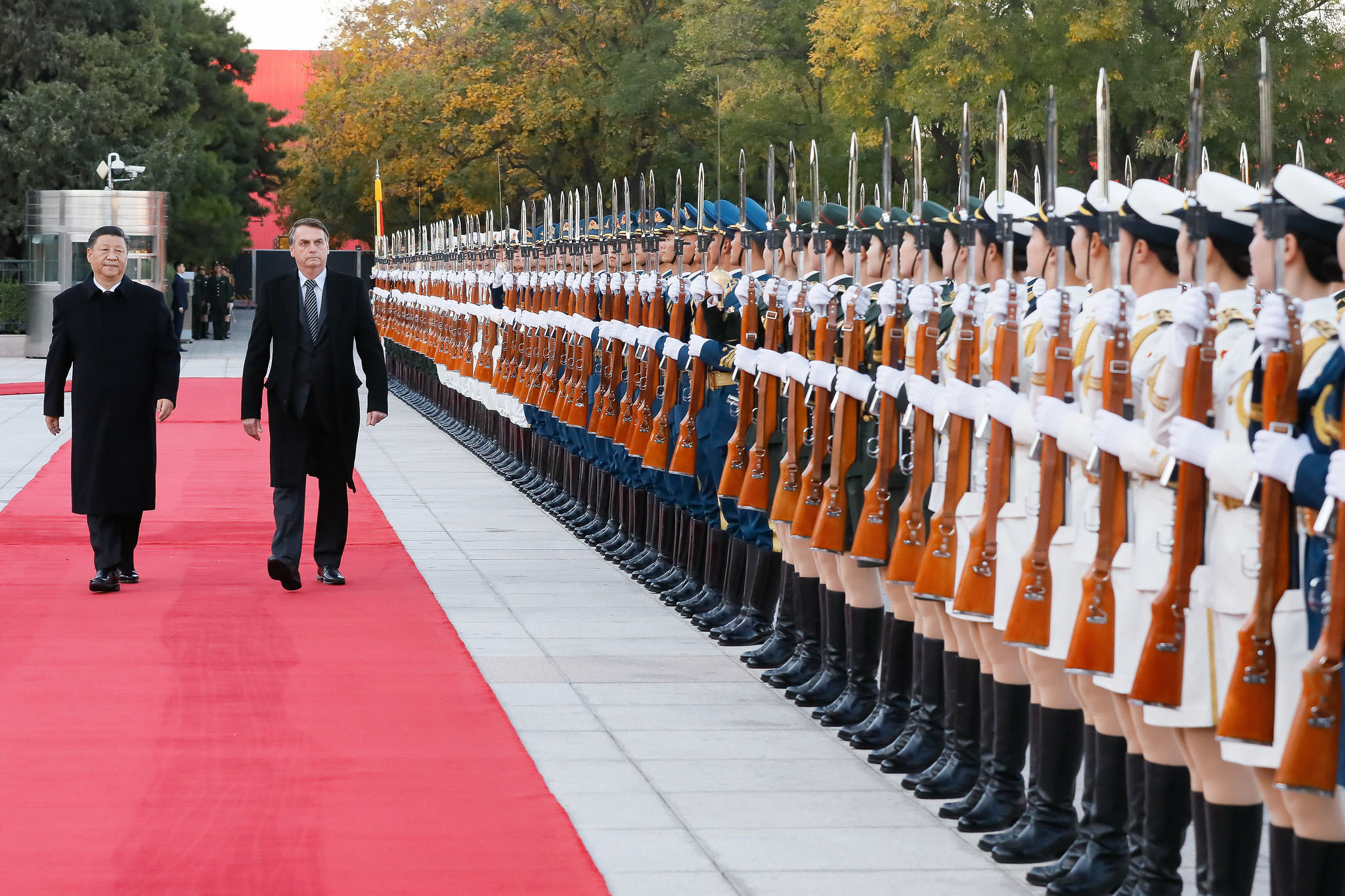  Xi Jinping e Bolsonaro em Pequim. Outubro de 2019. Foto: Isac Nóbrega/PR 4