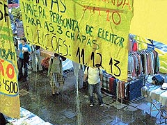 Infiltração de água causou prejuízos no evento do ano passado (foto: Fernando Mello)