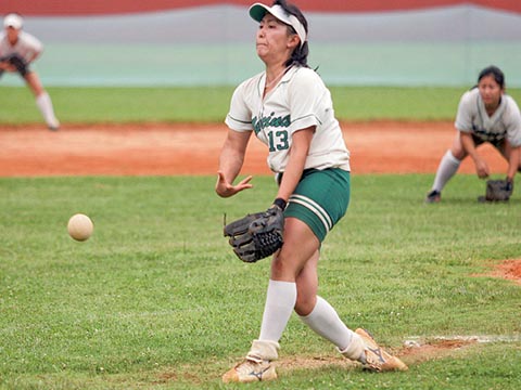 Carolina Kita, atleta da Medicina, foi escolhida a melhor jogadora da final (foto: Yuri Gonzaga)