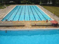 Piscinas do CEPE vazias durante o inverno (foto: Divulgação)