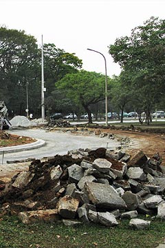 Obra em avenida deverá terminar em setembro (foto: Eduardo Nascimento)