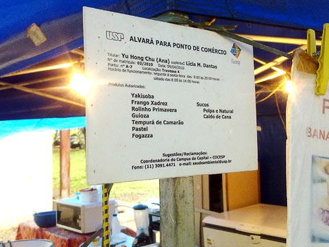 Coseas regulamenta ambulantes do campus (foto: Marina Ribeiro)