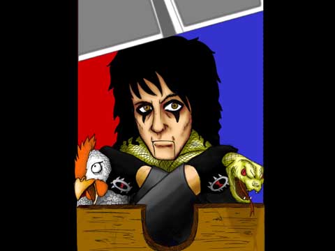 Alice Cooper (Ilustração de Denis Hiroshi/Area E)