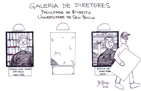 Galeria de Diretores - FD/USP (charge: Job Henrique Casquel)