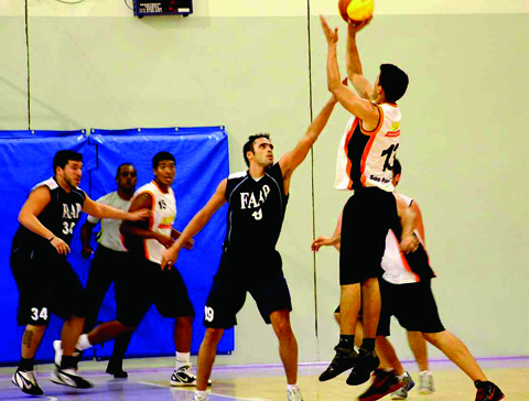 Unip e FAAP se enfrentam no basquete masculino, em jogo do JUESP (foto: Divulgação Fupe)