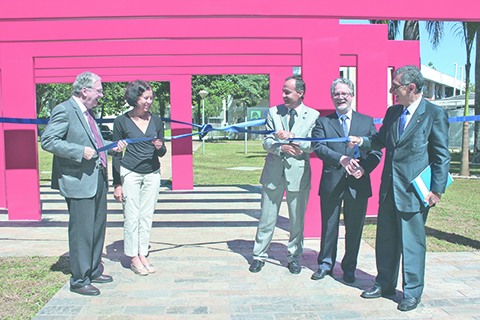 Professores revivem inauguração da EESC em comemoração aos 60 anos. Foto: EESC/Divulgação