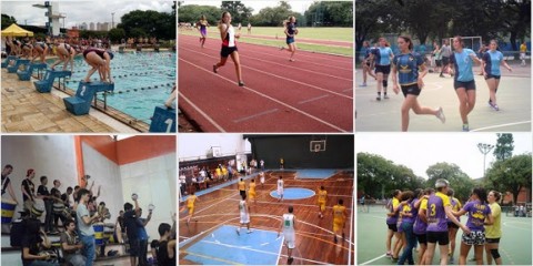 A USP tem quase 3000 atletas reunidos em 25 Associações Atléticos Acadêmicas que disputam mais de 20 modalidades. (Fotos: Amanda Manara e João Henrique Silva Arte: Ana Paula Machado)