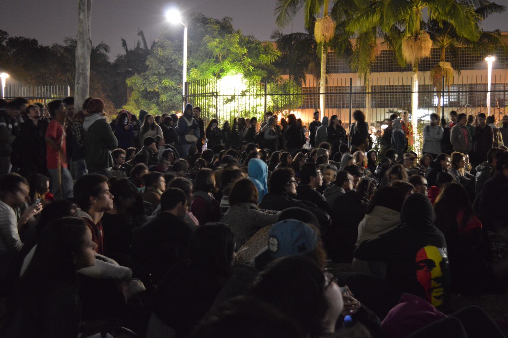 Corpo discente aderiu à greve no dia 12 de maio depois de deliberação da assembléia geral. Foto: Acervo Jornal do Campus.